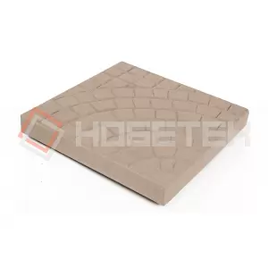 Тротуарная плитка Квадрат Солнышко 1КД5Ф Нобетек 400х400х50 песочная верхний прокрас на белом ц. купить в "Строй-Ресурсе"